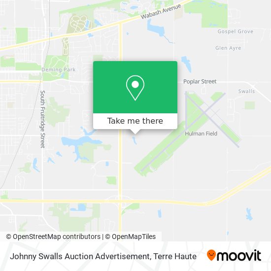 Johnny Swalls Auction Advertisement map