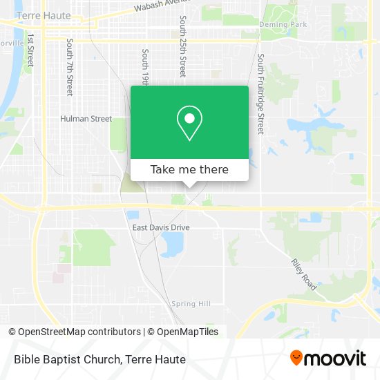 Bible Baptist Church map