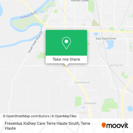 Mapa de Fresenius Kidney Care Terre Haute South