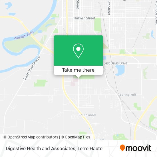 Digestive Health and Associates map