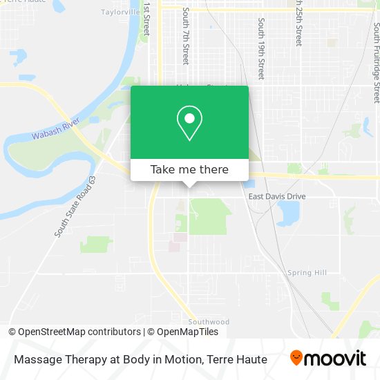 Massage Therapy at Body in Motion map