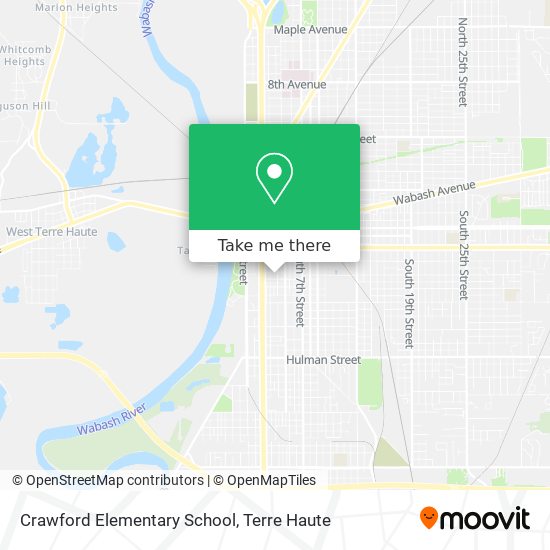 Crawford Elementary School map