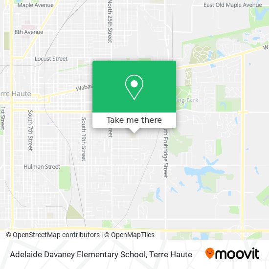 Adelaide Davaney Elementary School map