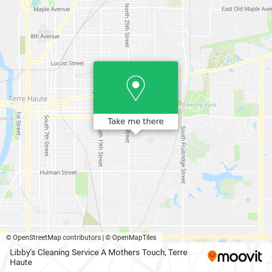 Libby's Cleaning Service A Mothers Touch map