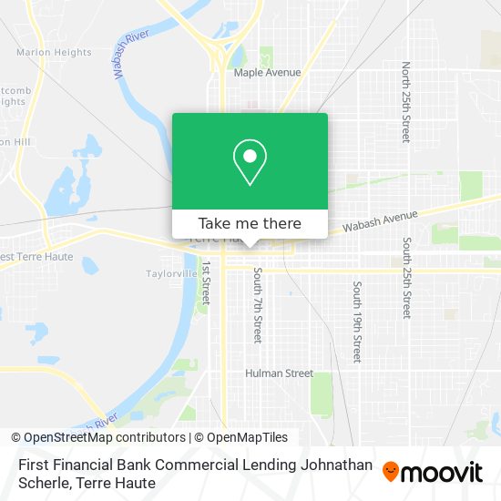 First Financial Bank Commercial Lending Johnathan Scherle map