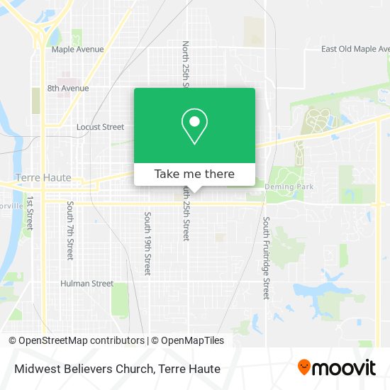 Midwest Believers Church map
