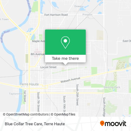 Blue Collar Tree Care map