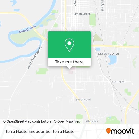 Terre Haute Endodontic map