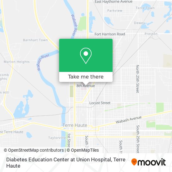 Diabetes Education Center at Union Hospital map