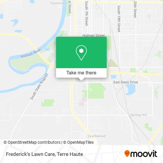 Frederick's Lawn Care map