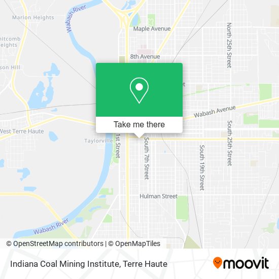 Mapa de Indiana Coal Mining Institute