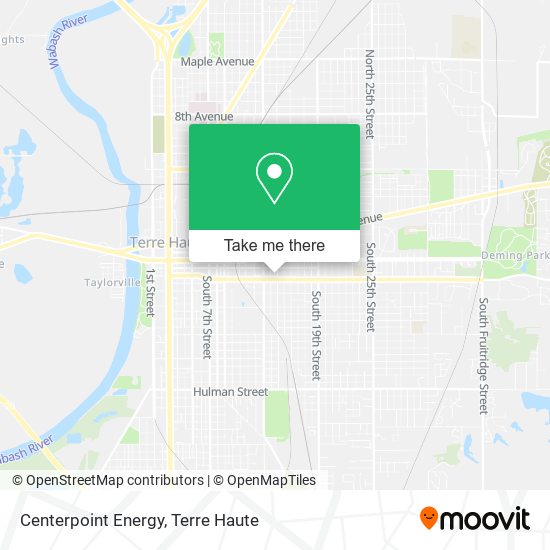 Centerpoint Energy map