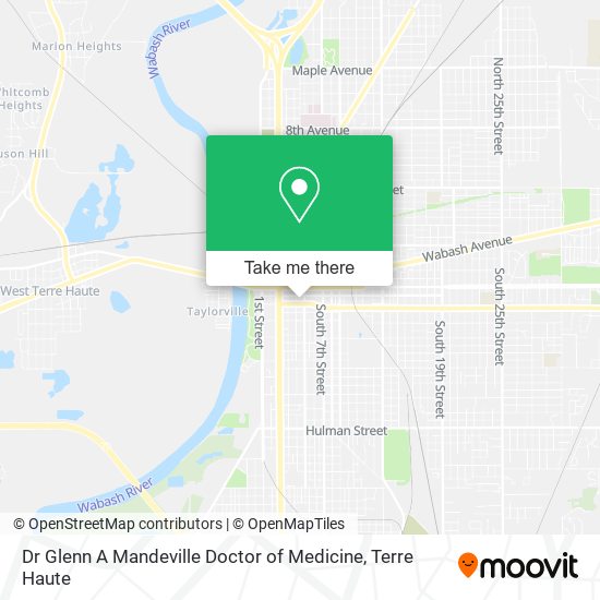 Dr Glenn A Mandeville Doctor of Medicine map