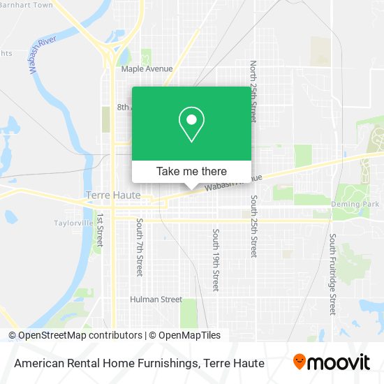 American Rental Home Furnishings map