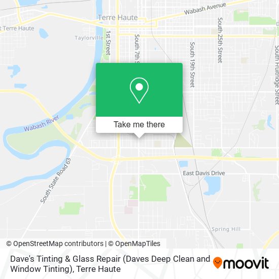 Mapa de Dave's Tinting & Glass Repair (Daves Deep Clean and Window Tinting)