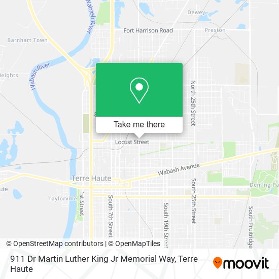 911 Dr Martin Luther King Jr Memorial Way map