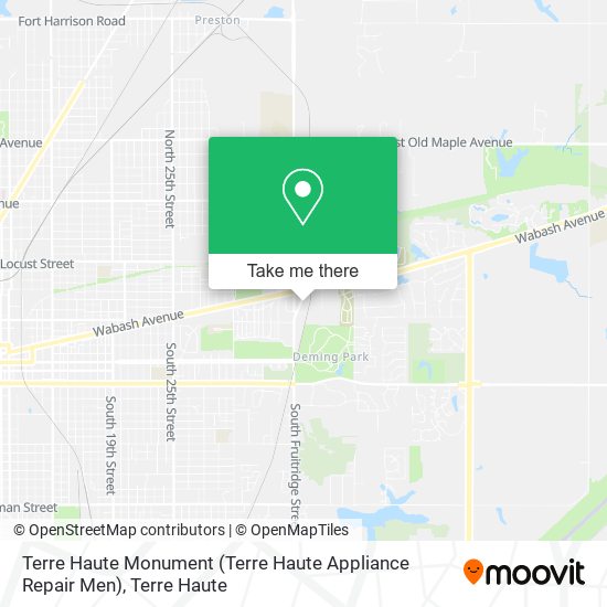 Terre Haute Monument (Terre Haute Appliance Repair Men) map