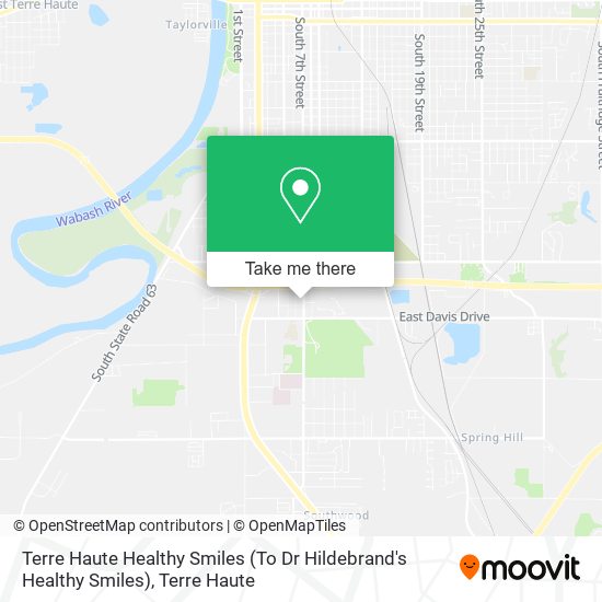 Terre Haute Healthy Smiles (To Dr Hildebrand's Healthy Smiles) map