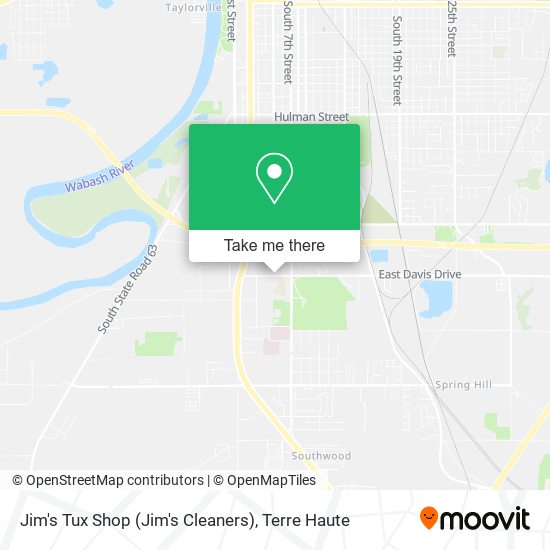 Jim's Tux Shop (Jim's Cleaners) map