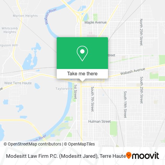 Modesitt Law Firm P.C. (Modesitt Jared) map