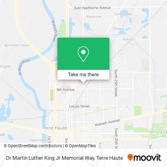Dr Martin Luther King Jr Memorial Way map