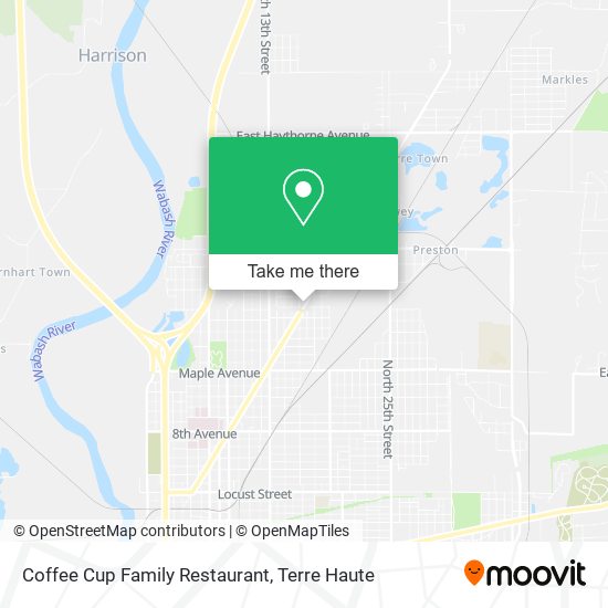 Coffee Cup Family Restaurant map