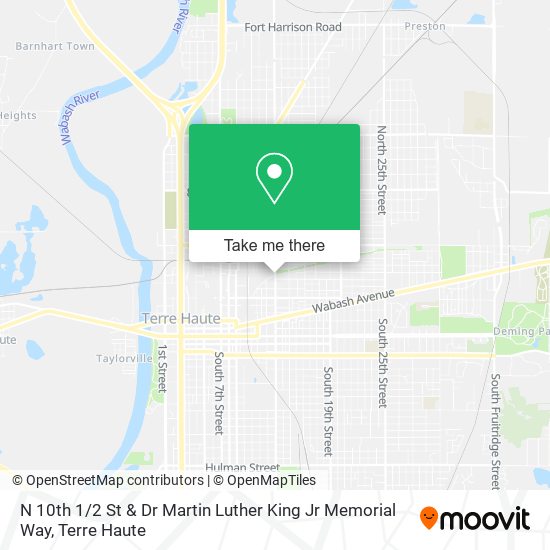 N 10th 1 / 2 St & Dr Martin Luther King Jr Memorial Way map