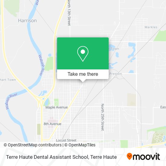 Terre Haute Dental Assistant School map