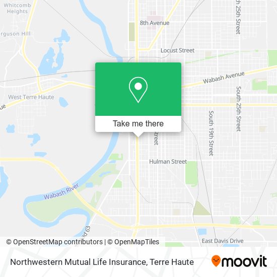 Northwestern Mutual Life Insurance map