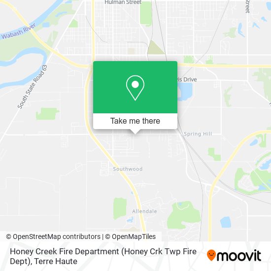Honey Creek Fire Department (Honey Crk Twp Fire Dept) map
