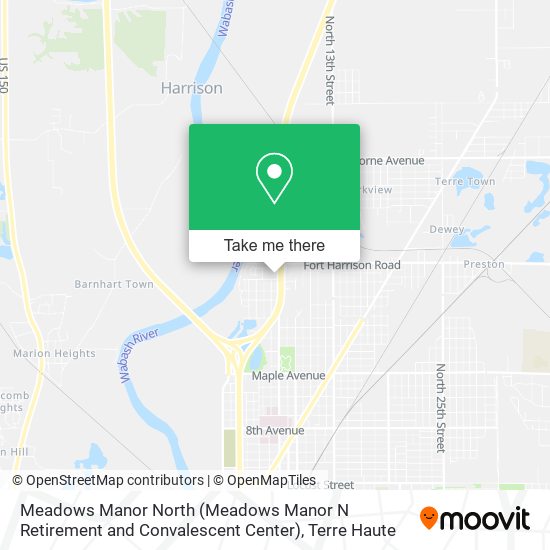 Meadows Manor North (Meadows Manor N Retirement and Convalescent Center) map