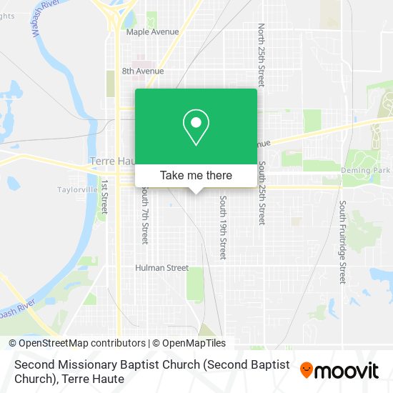 Second Missionary Baptist Church map