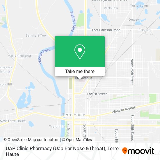 Mapa de UAP Clinic Pharmacy (Uap Ear Nose &Throat)