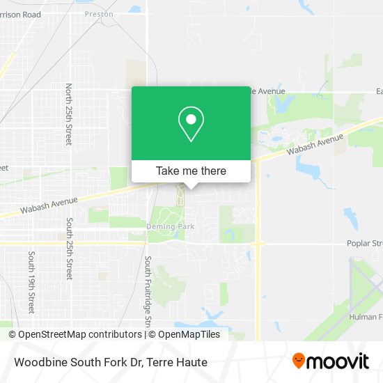 Woodbine South Fork Dr map