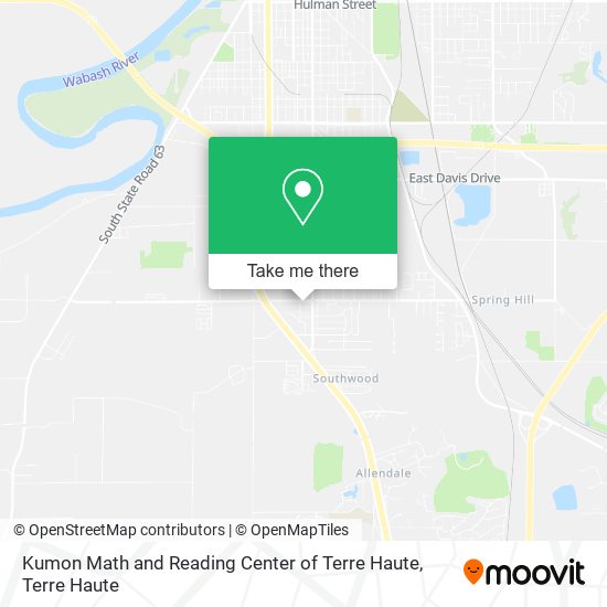 Kumon Math and Reading Center of Terre Haute map