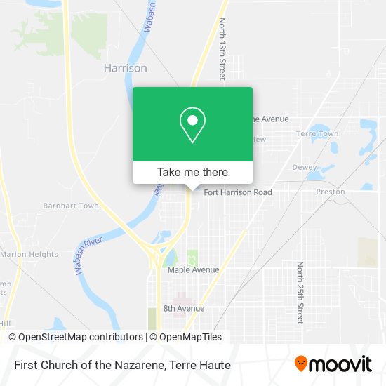 First Church of the Nazarene map