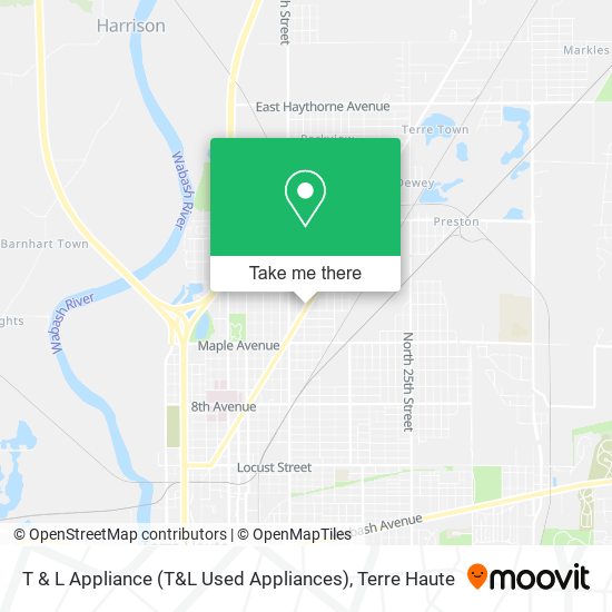 T & L Appliance (T&L Used Appliances) map