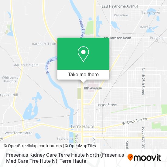 Fresenius Kidney Care Terre Haute North (Fresenius Med Care Trre Hute N) map