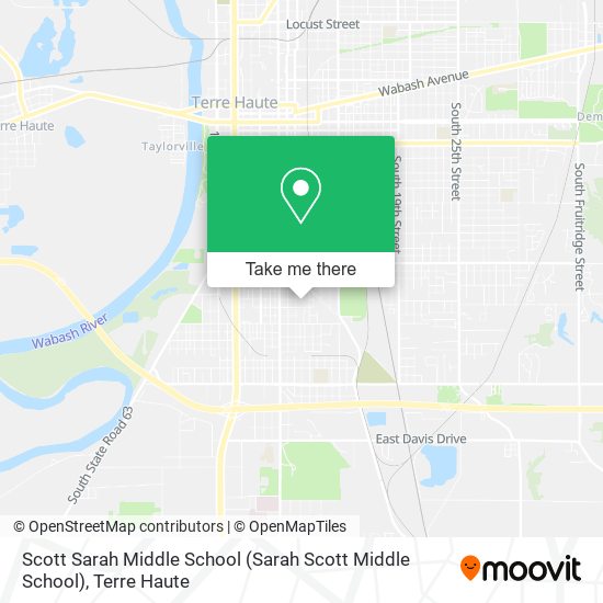 Scott Sarah Middle School map