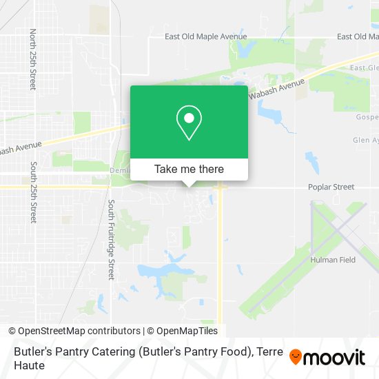 Butler's Pantry Catering map