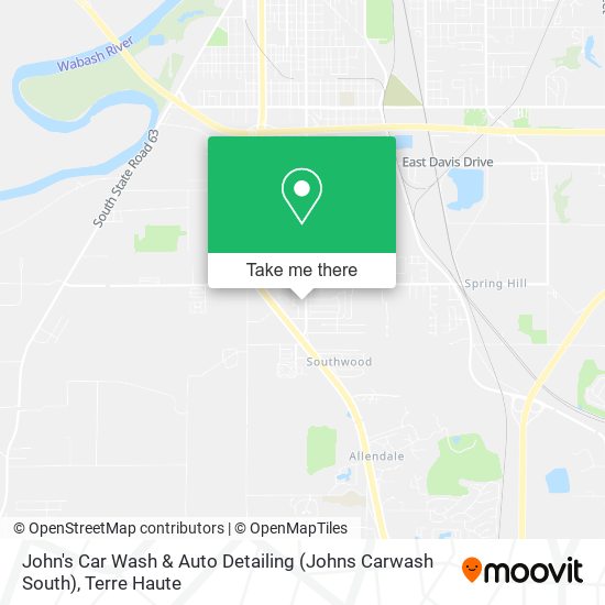 John's Car Wash & Auto Detailing (Johns Carwash South) map