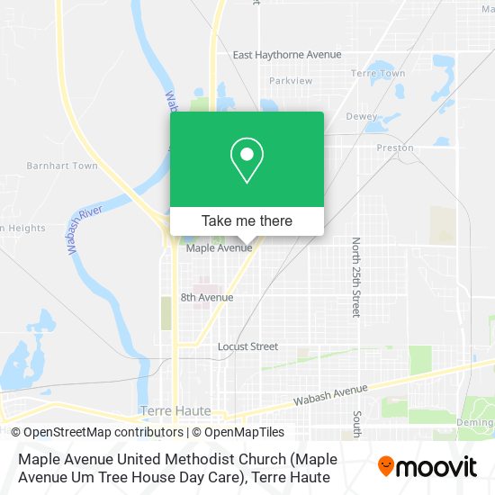 Mapa de Maple Avenue United Methodist Church (Maple Avenue Um Tree House Day Care)