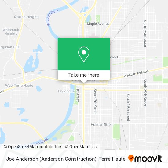 Joe Anderson (Anderson Construction) map