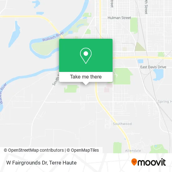 W Fairgrounds Dr map