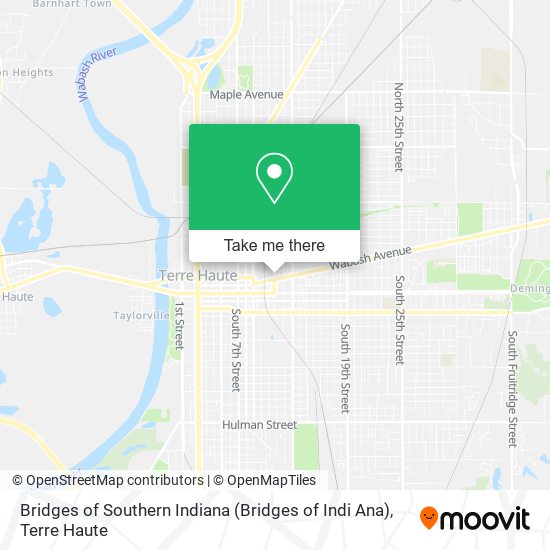 Bridges of Southern Indiana (Bridges of Indi Ana) map