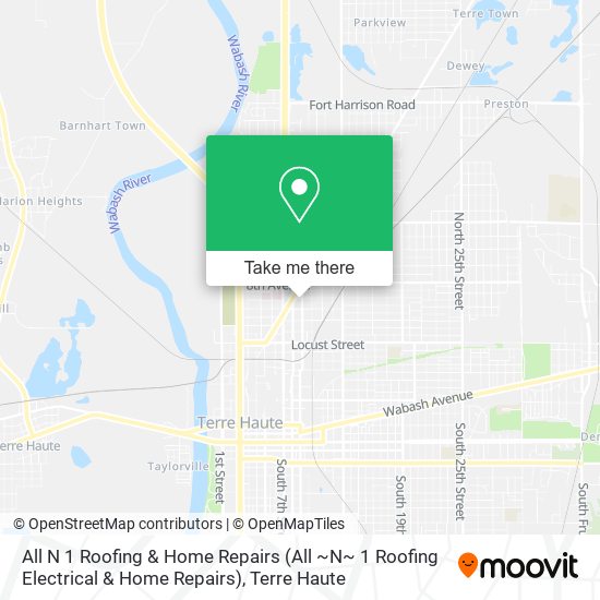 All N 1 Roofing & Home Repairs map