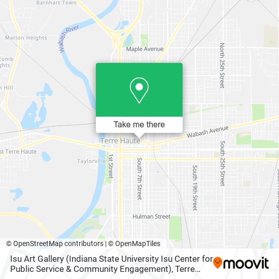 Isu Art Gallery (Indiana State University Isu Center for Public Service & Community Engagement) map