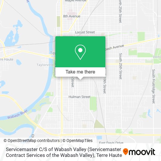 Servicemaster C / S of Wabash Valley (Servicemaster Contract Services of the Wabash Valley) map