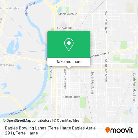Eagles Bowling Lanes (Terre Haute Eagles Aerie 291) map