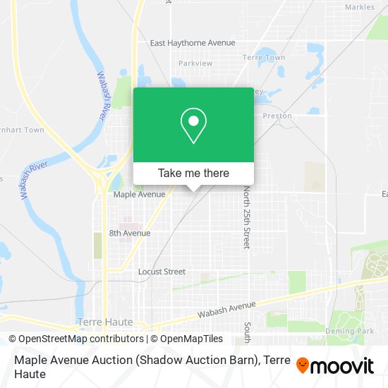 Maple Avenue Auction (Shadow Auction Barn) map